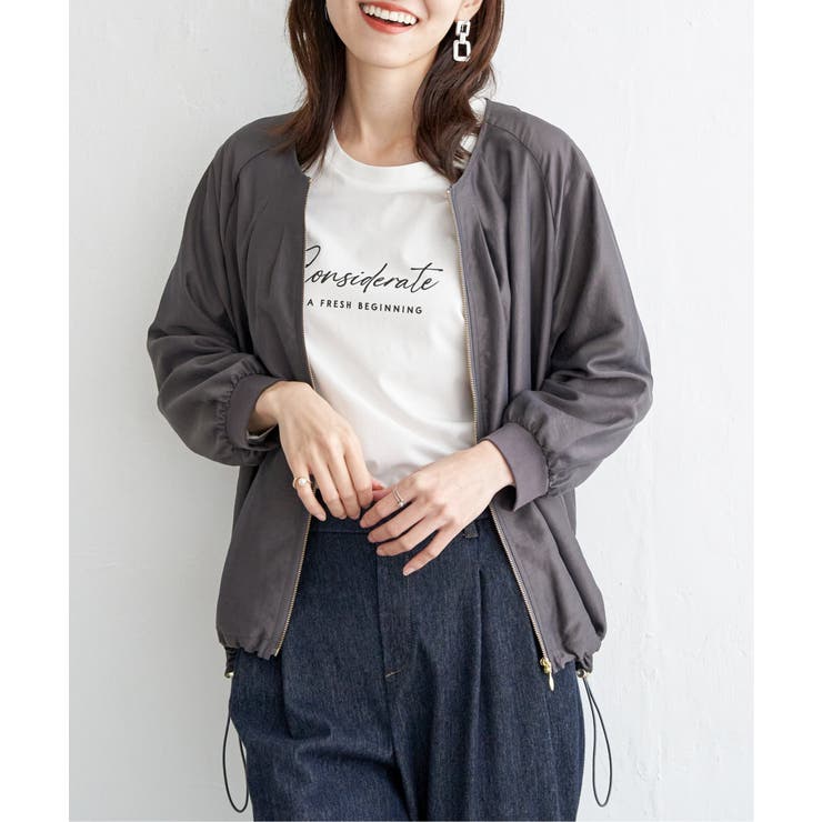 【雑誌InRed web10月号掲載】ライトブルゾン | ikka  | 詳細画像13 