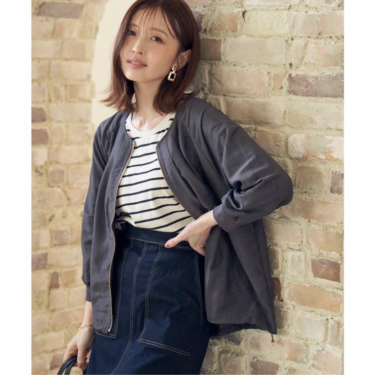 【雑誌InRed web10月号掲載】ライトブルゾン | ikka  | 詳細画像7 