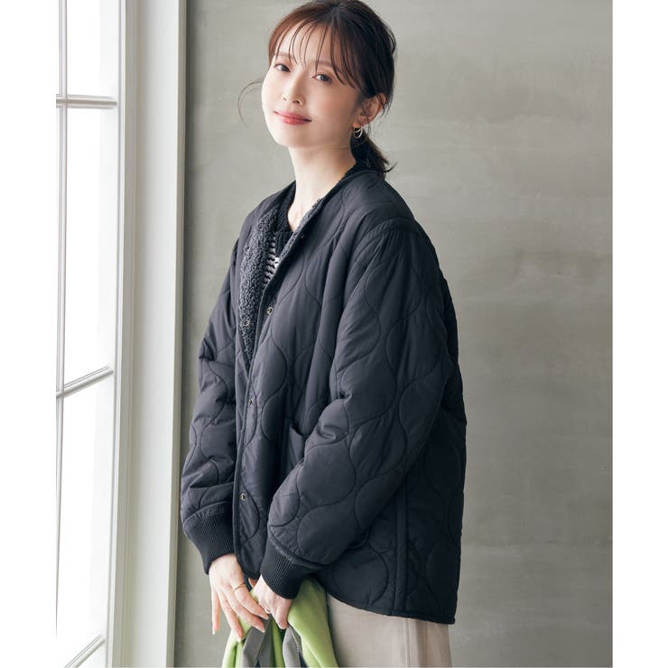 kaia リバーシブルボンバージャケット サイズ2 キルトボアリバーシブル