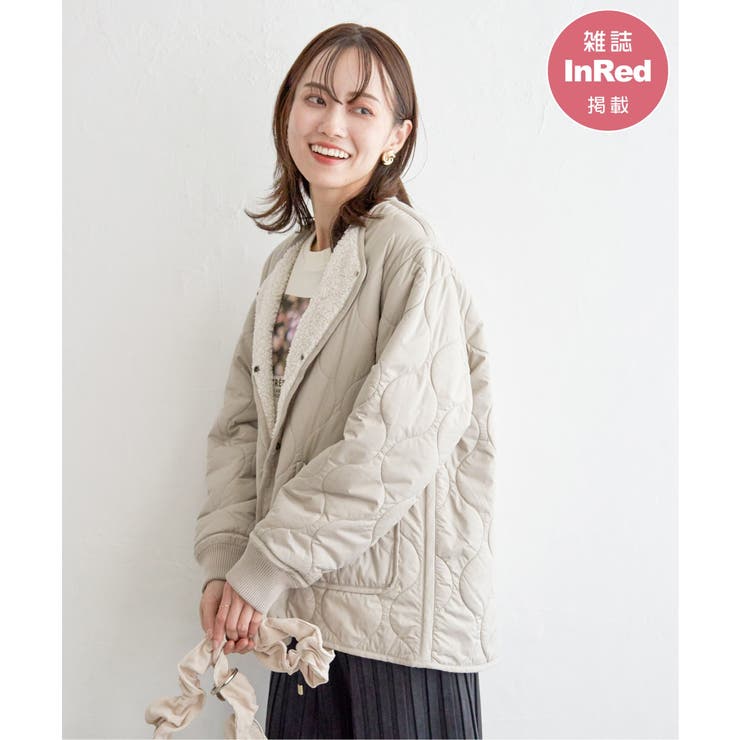 キルトボアリバーシブルブルゾン[品番：IKAW0021377]｜ikka （イッカ