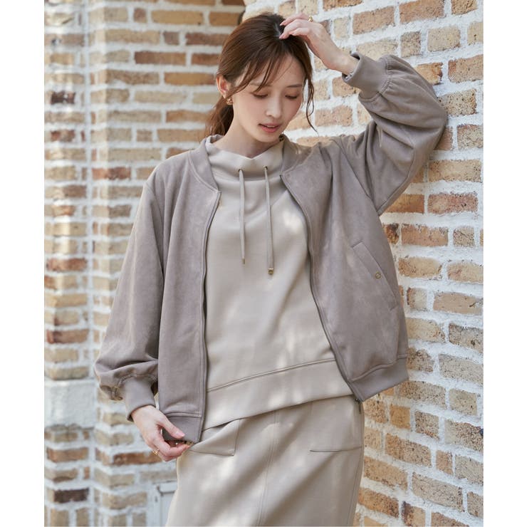 【雑誌InRed11月号掲載】フェイクスエードブルゾン | ikka  | 詳細画像7 