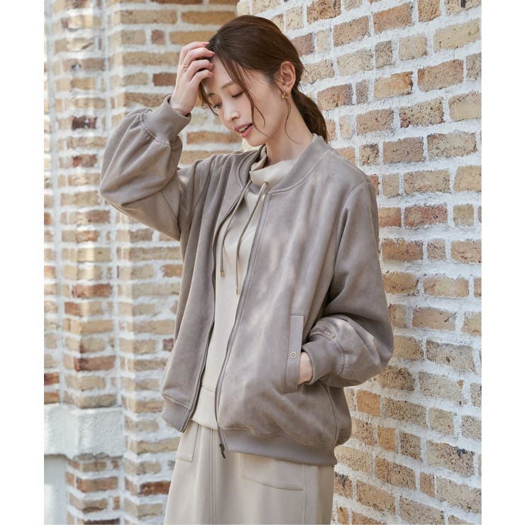 【雑誌InRed11月号掲載】フェイクスエードブルゾン | ikka  | 詳細画像8 