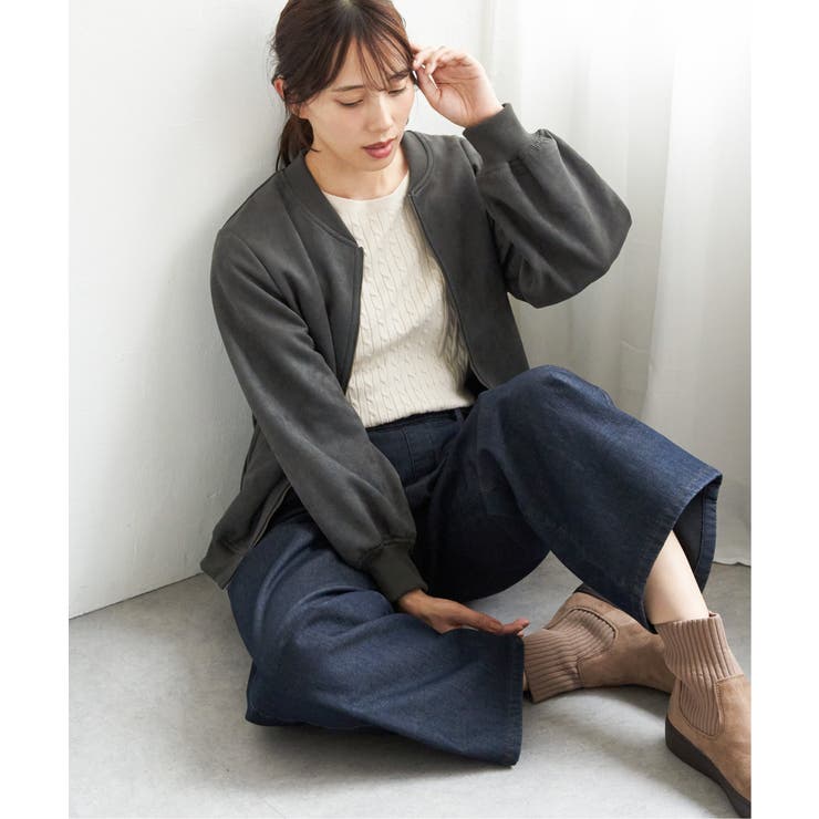 【雑誌InRed11月号掲載】フェイクスエードブルゾン | ikka  | 詳細画像19 