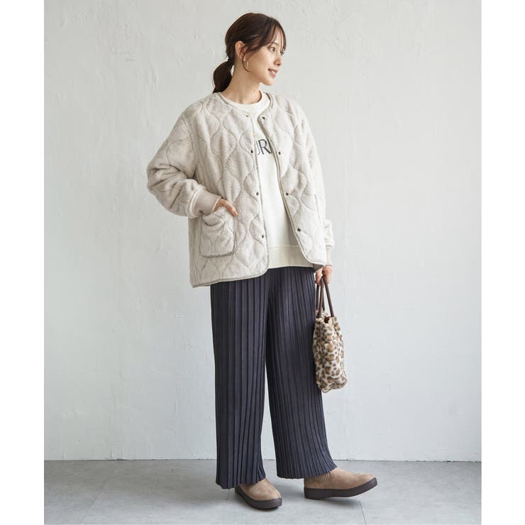 キルトファーリバーシブルブルゾン | ikka  | 詳細画像12 