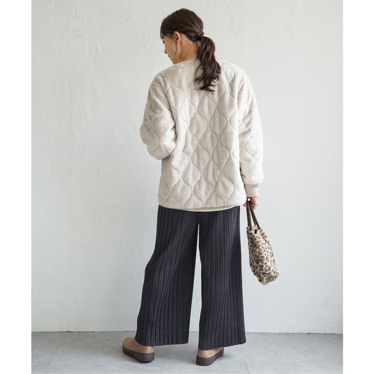 キルトファーリバーシブルブルゾン | ikka  | 詳細画像13 