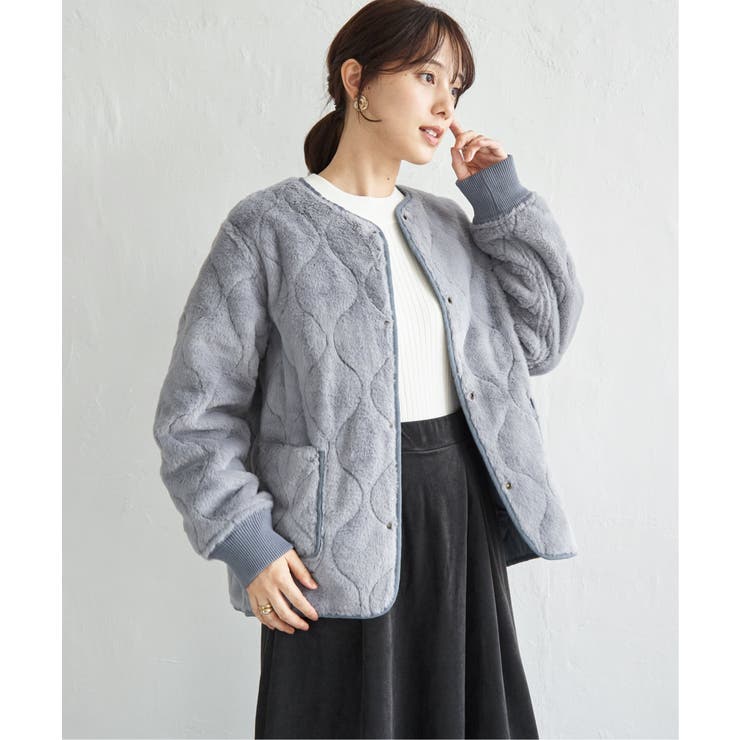 キルトファーリバーシブルブルゾン | ikka  | 詳細画像22 