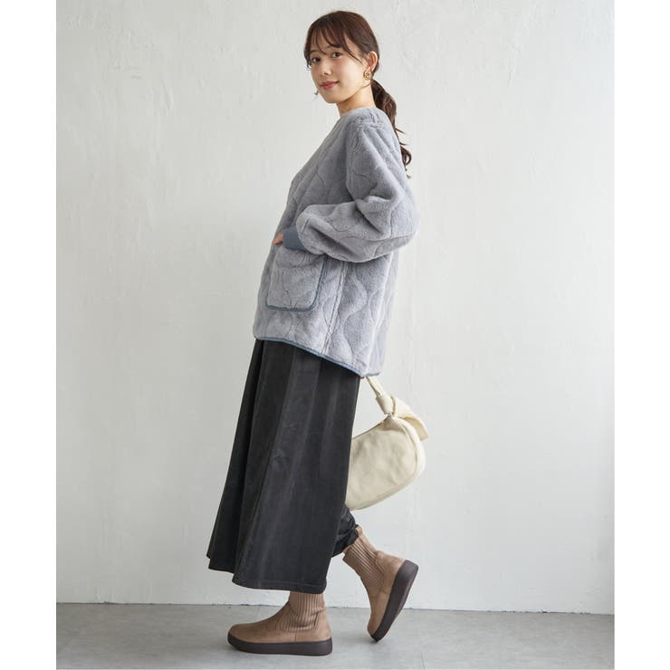 キルトファーリバーシブルブルゾン | ikka  | 詳細画像23 