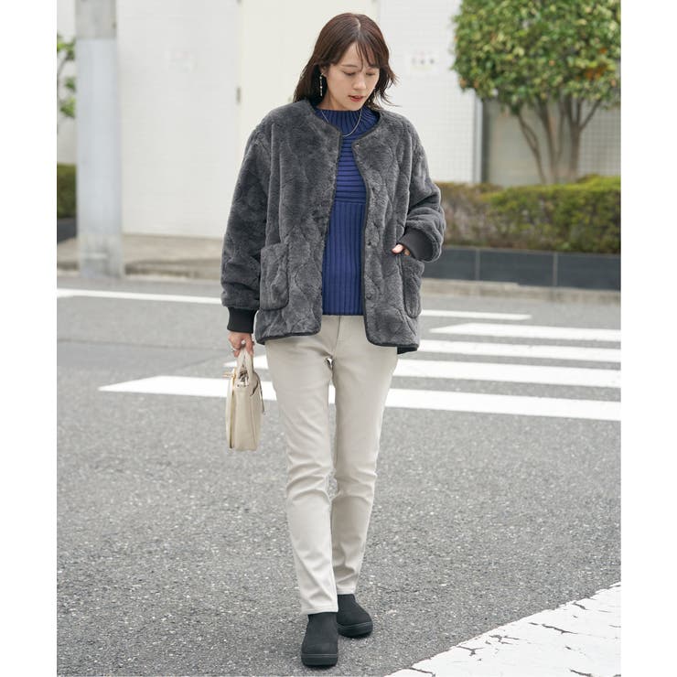 キルトファーリバーシブルブルゾン | ikka  | 詳細画像27 