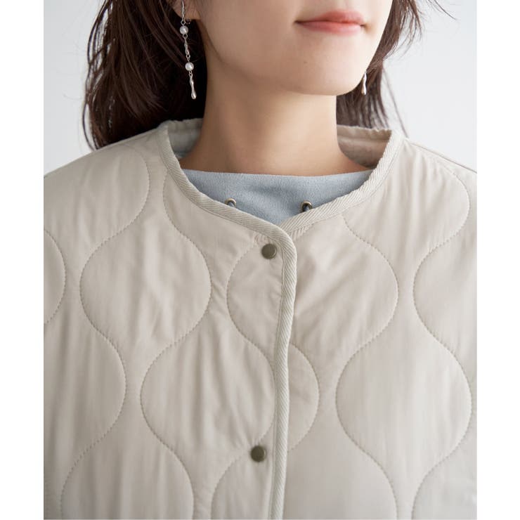 キルトファーリバーシブルブルゾン | ikka  | 詳細画像36 