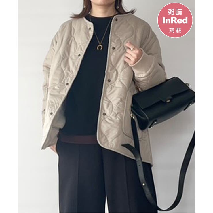 キルトファーリバーシブルブルゾン | ikka  | 詳細画像1 