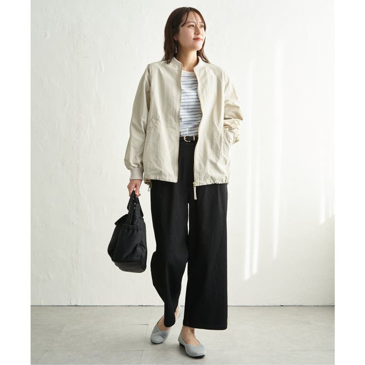 ミドル丈リブブルゾン | ikka  | 詳細画像12 