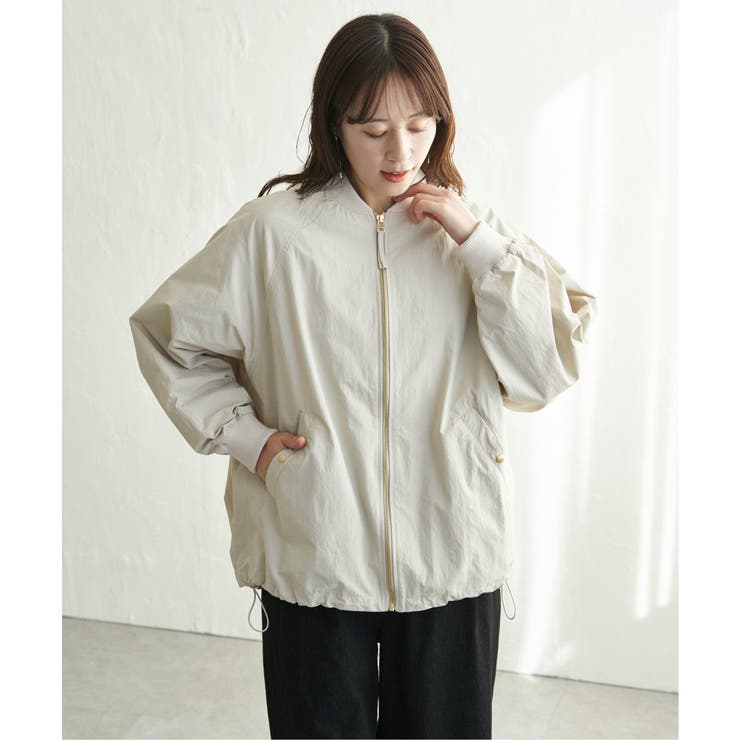 ミドル丈リブブルゾン | ikka  | 詳細画像14 