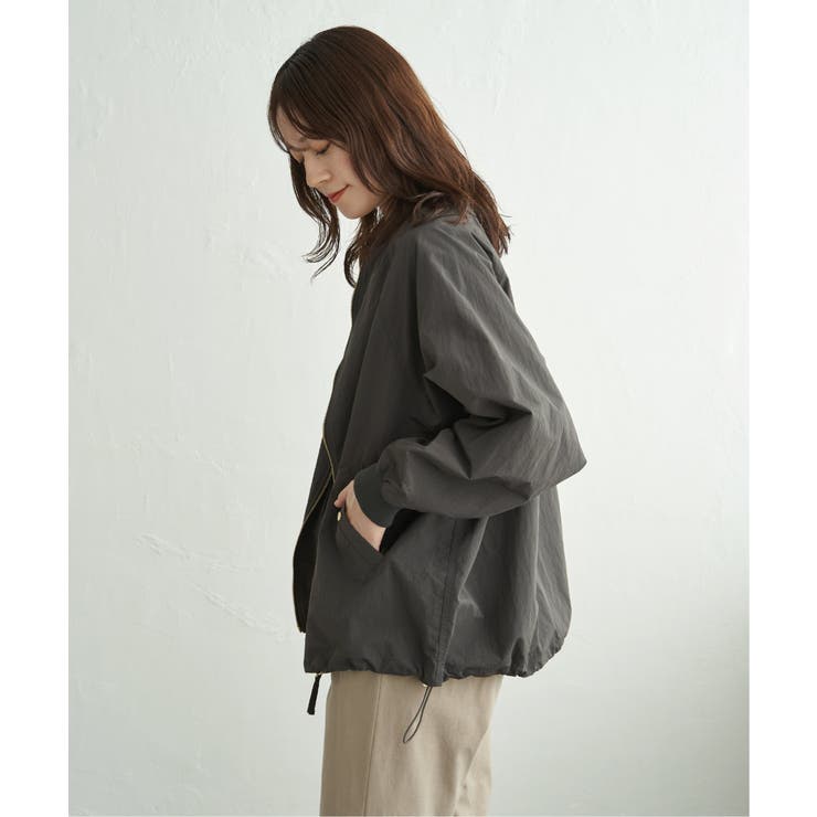 ミドル丈リブブルゾン | ikka  | 詳細画像17 