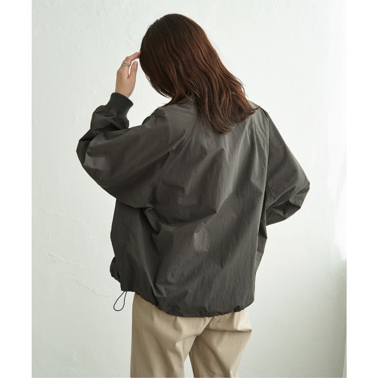 ミドル丈リブブルゾン | ikka  | 詳細画像18 