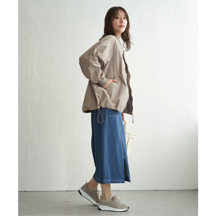 ミドル丈リブブルゾン | ikka  | 詳細画像22 