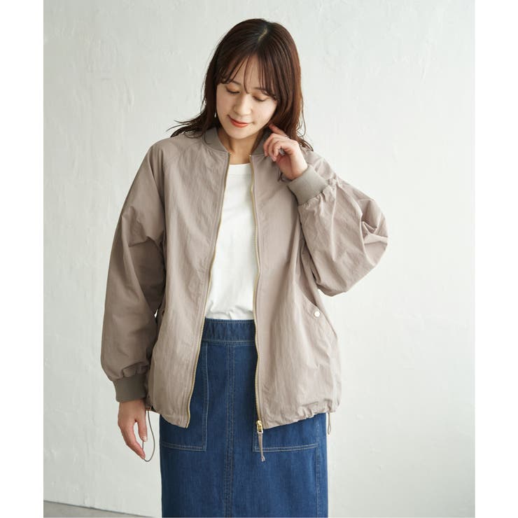 コーヒー | ミドル丈リブブルゾン | ikka 