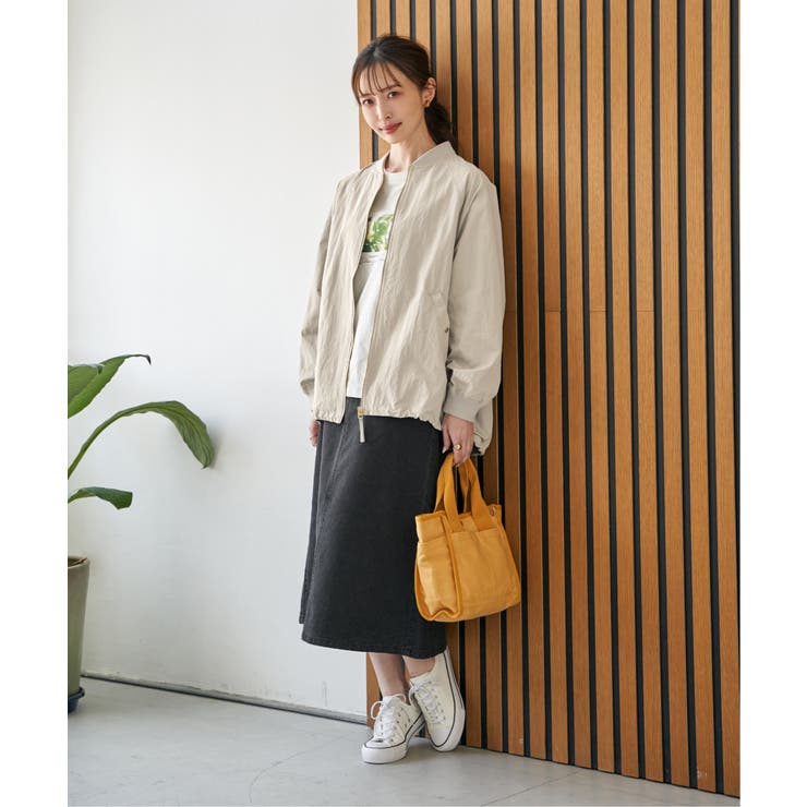 ミドル丈リブブルゾン | ikka  | 詳細画像6 