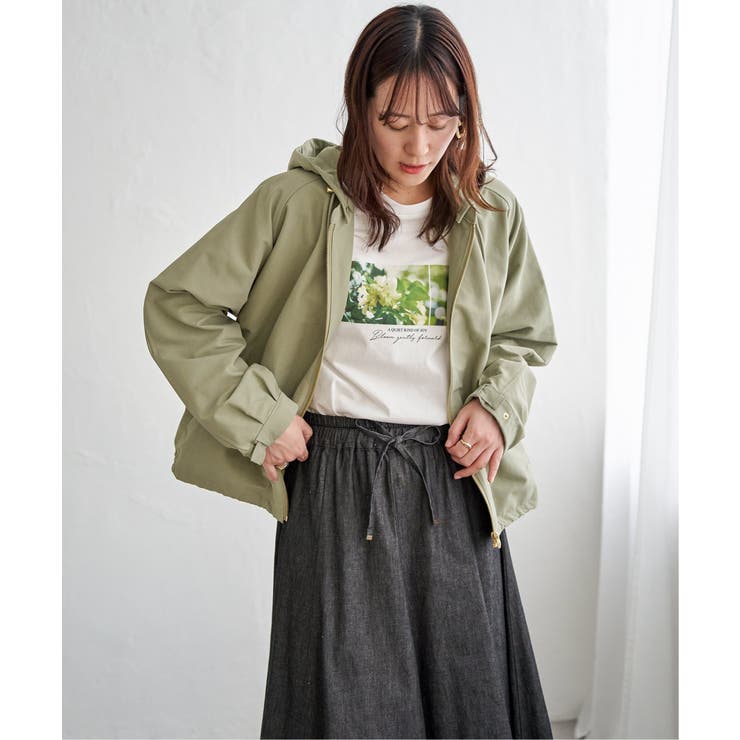 ライトグリーン | 撥水花粉リリース2WAYマウンテンパーカー【親子コーデ】 | ikka 