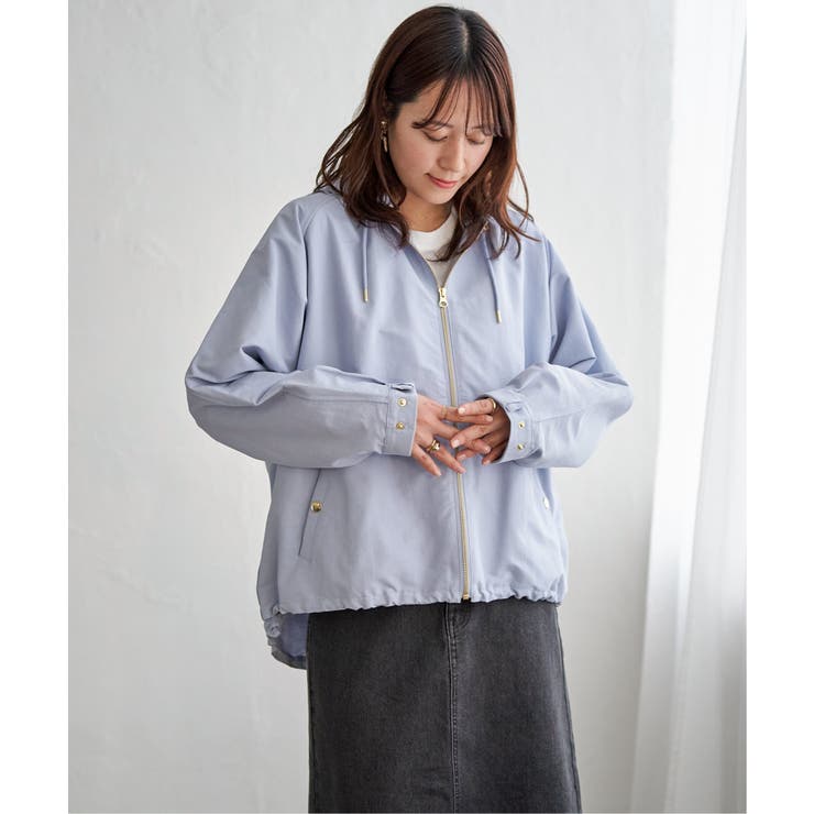 ライトブルー | 撥水花粉リリース2WAYマウンテンパーカー【親子コーデ】 | ikka 
