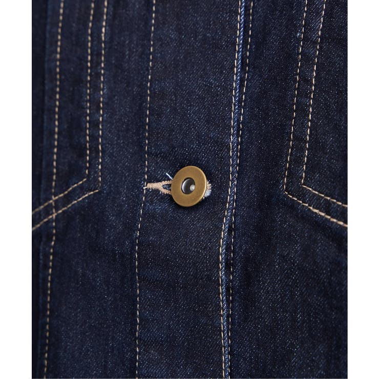 ストレッチデニムノーカラーシャウター【親子コーデ】 | ikka  | 詳細画像32 