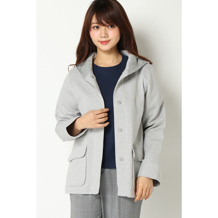 mmショートコート フェイクウールノーカラーショートコート [K1187] - レディース