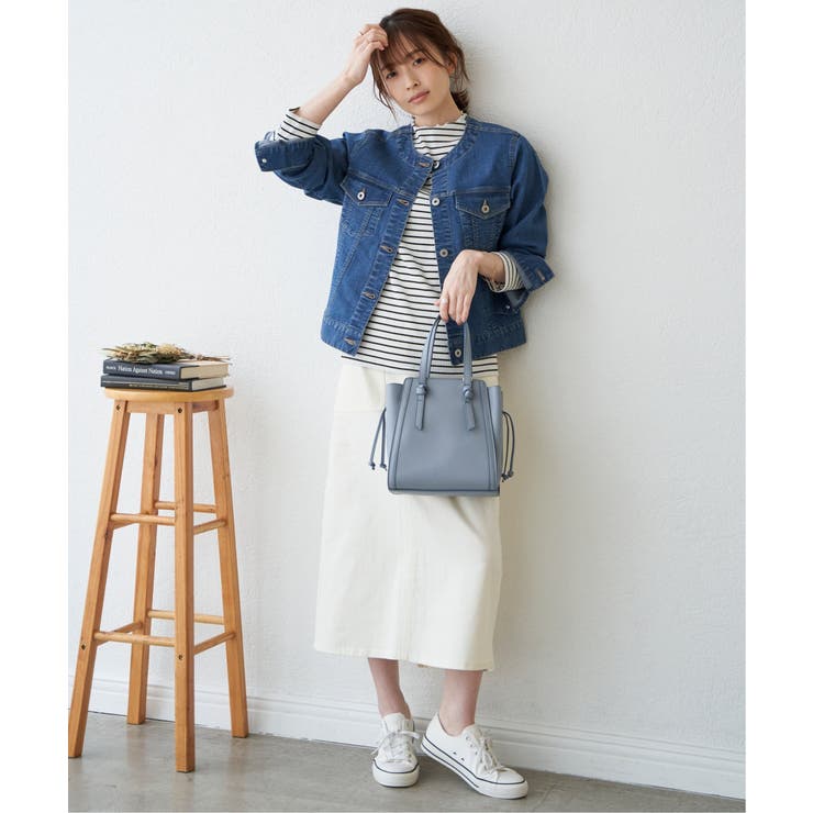 ストレッチノーカラーデニムGジャン | ikka  | 詳細画像6 