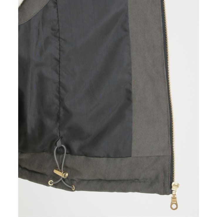 細コールフェイクダウンベスト | ikka  | 詳細画像12 