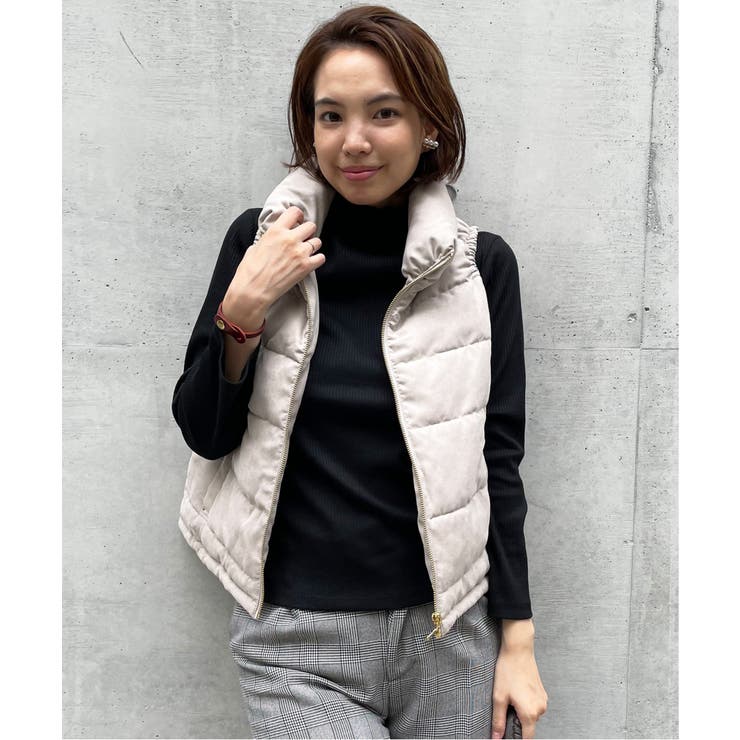 細コールフェイクダウンベスト | ikka  | 詳細画像14 