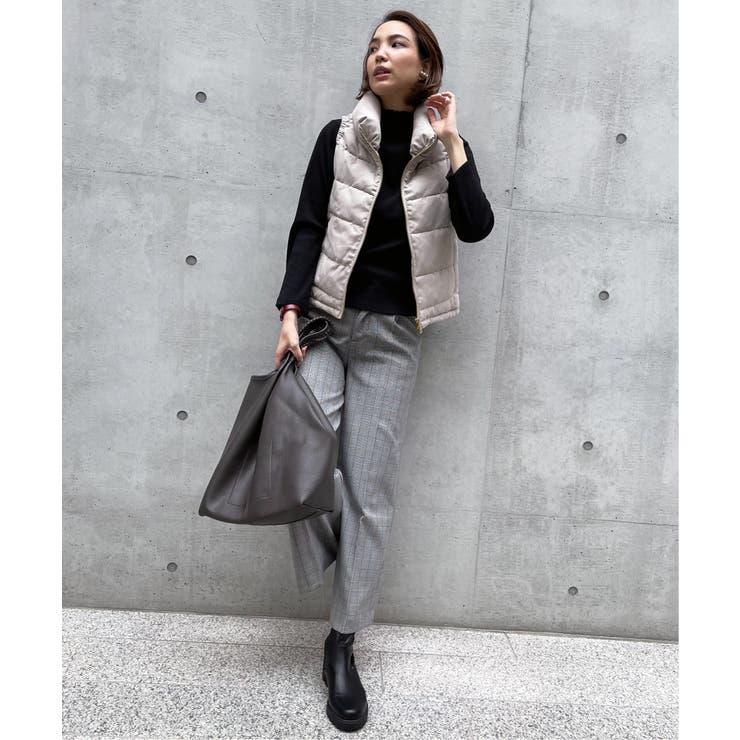 細コールフェイクダウンベスト | ikka  | 詳細画像15 