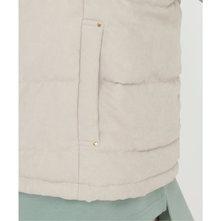 細コールフェイクダウンベスト | ikka  | 詳細画像6 