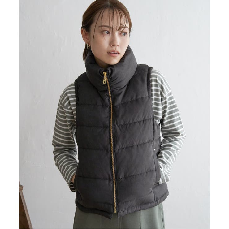 細コールボリューム襟ベスト | ikka  | 詳細画像8 