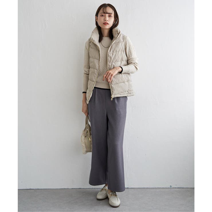 細コールボリューム襟ベスト | ikka  | 詳細画像9 