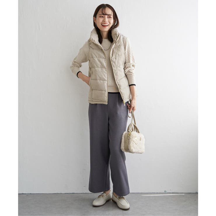 細コールボリューム襟ベスト | ikka  | 詳細画像10 