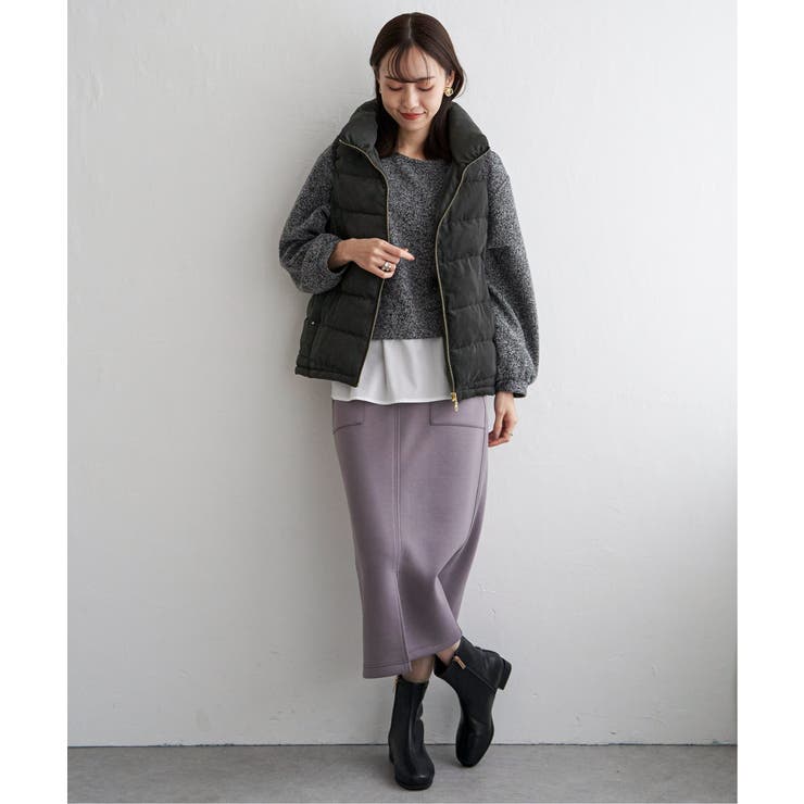 細コールボリューム襟ベスト | ikka  | 詳細画像12 