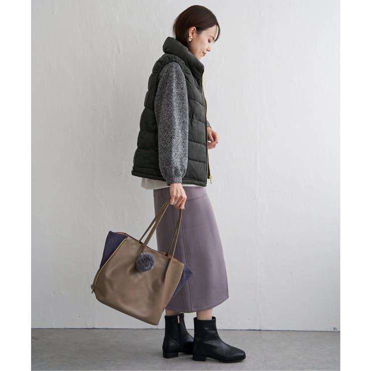 細コールボリューム襟ベスト | ikka  | 詳細画像13 