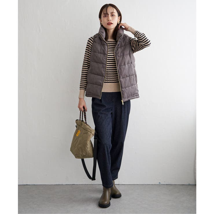 細コールボリューム襟ベスト | ikka  | 詳細画像15 