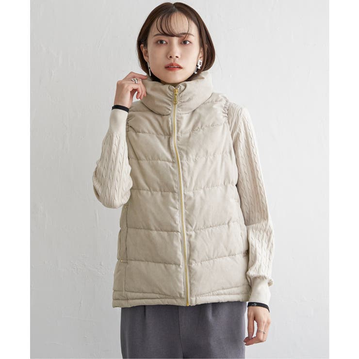 細コールボリューム襟ベスト | ikka  | 詳細画像19 