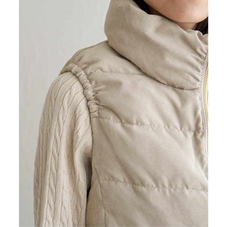 細コールボリューム襟ベスト | ikka  | 詳細画像21 