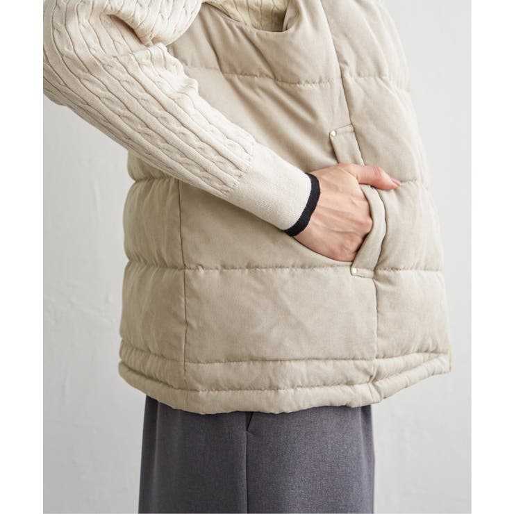 細コールボリューム襟ベスト | ikka  | 詳細画像23 