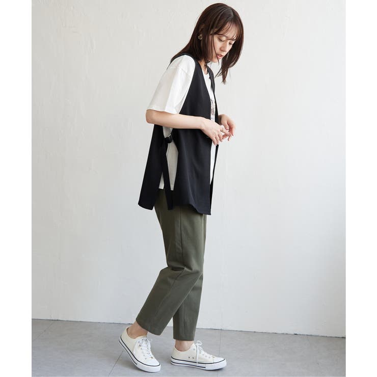 ドライタッチサイドスリットジレ | ikka  | 詳細画像20 