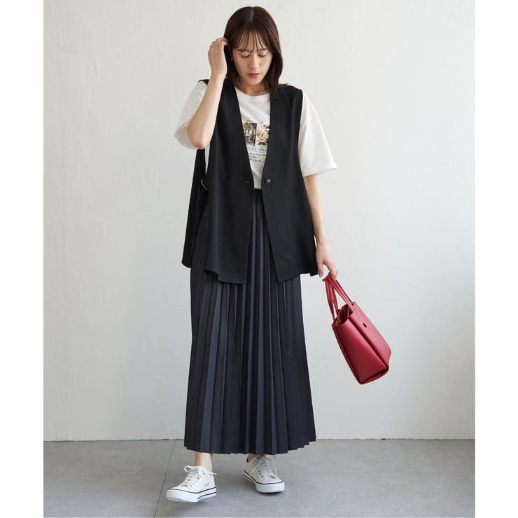 ドライタッチサイドスリットジレ | ikka  | 詳細画像22 