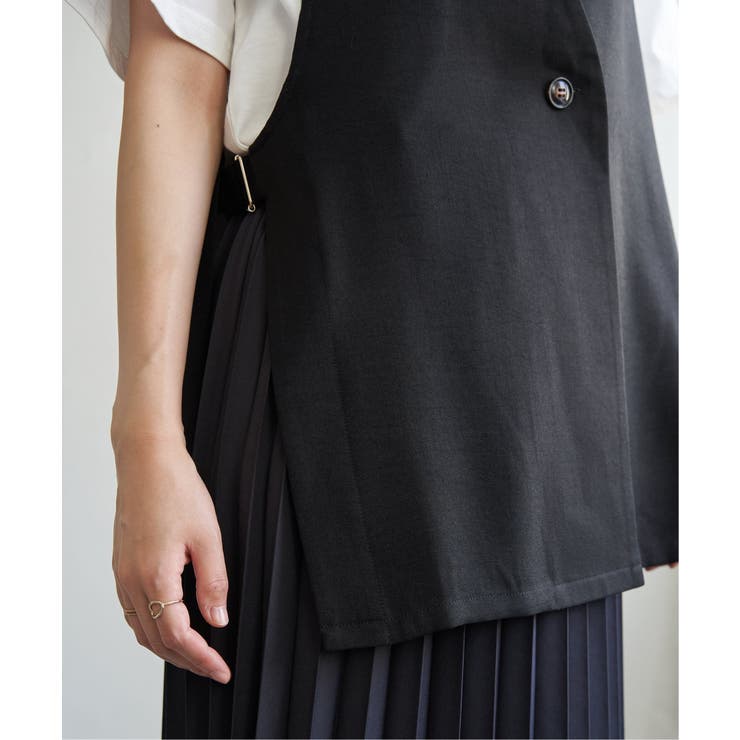 ドライタッチサイドスリットジレ | ikka  | 詳細画像27 