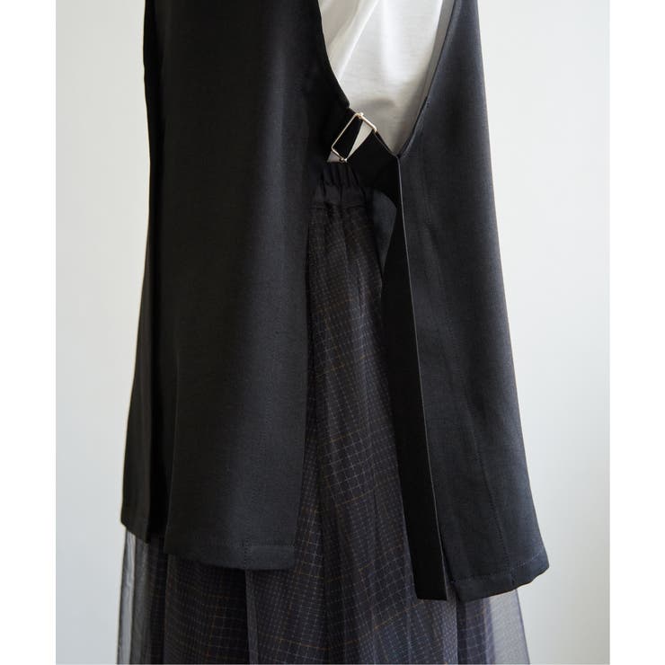 ドライタッチサイドスリットジレ | ikka  | 詳細画像30 