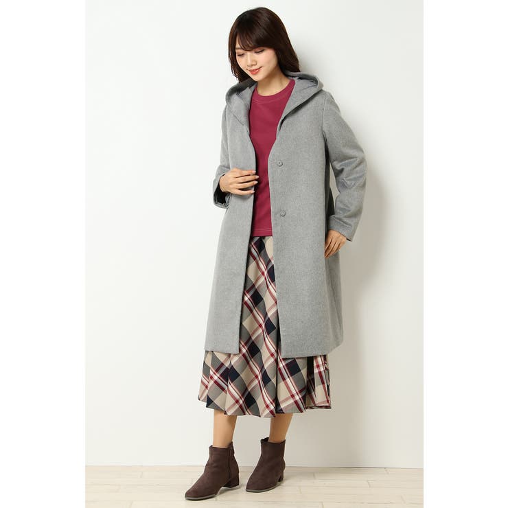 フード脱着ロングコート 品番 Ikaw Ikka イッカ のレディースファッション通販 Shoplist ショップリスト