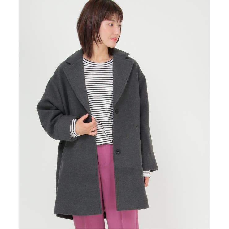 ビッグシルエットミドル丈コート 品番 Ikaw Ikka イッカ のレディースファッション通販 Shoplist ショップリスト