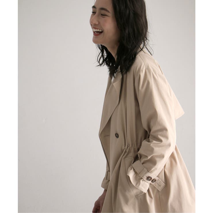 オーガニックコットンゆるトレンチコート 品番 Ikaw Ikka イッカ のレディース ファッション通販 Shoplist ショップリスト