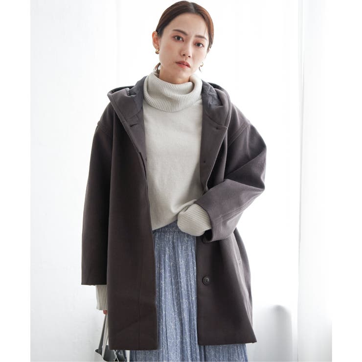 Renu メルトンミドル丈フードジャケット 品番 Ikaw Ikka イッカ のレディース ファッション通販 Shoplist ショップリスト