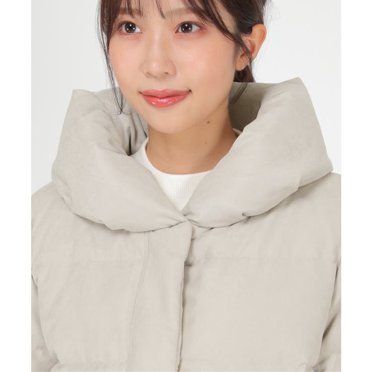 細コールボリューム襟ダウンジャケット | ikka  | 詳細画像9 