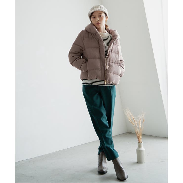 細コールボリューム襟ダウンジャケット | ikka  | 詳細画像25 