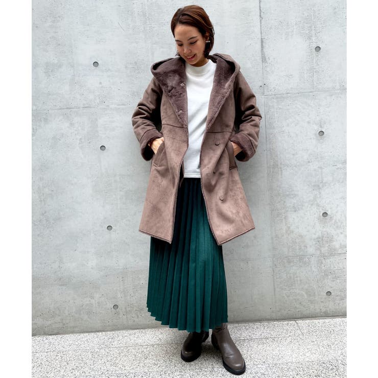 美品　ikka 高見え　フェイクムートンコート 楽天市場】フェイクムートンコート／イッカ（ikka） : 丸井
